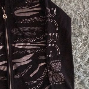 NWOT BCBG MAXZRIA blinged out hoodie